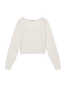 PEGGY WOOL CASHMERE KNIT CARDIGAN (IVORY)