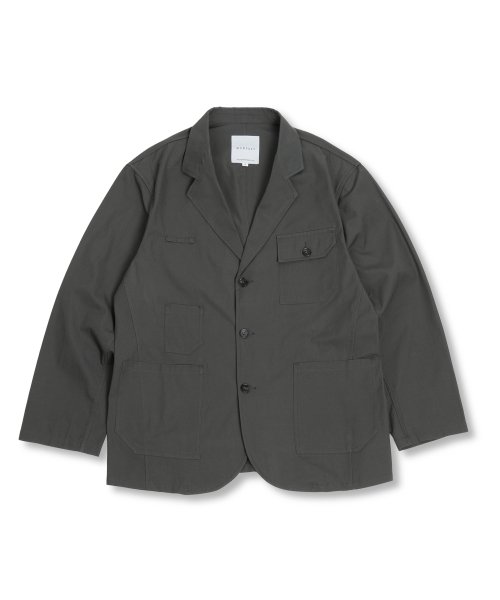 Свободный хлопковый блейзер Grey