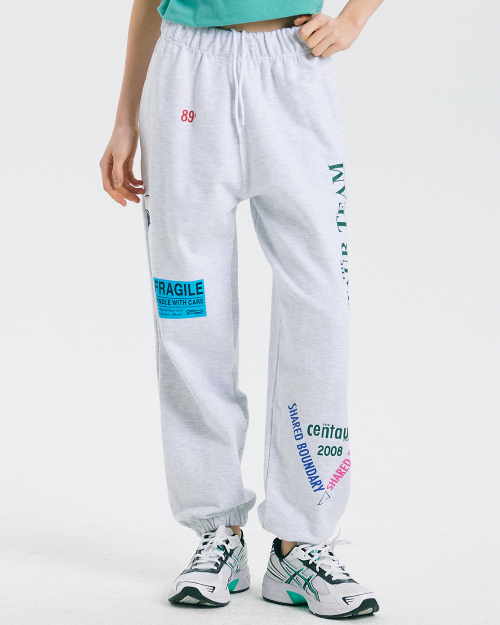 MUSINSA | CENTAUR.KR SWEATPANTS MULTI PRINT_GRAY 