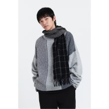 sadsmile combination knit sweater CQWAW23511GYX