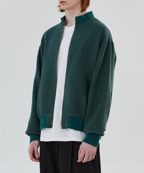 WOOL ZIP UP куртка (GREEN)