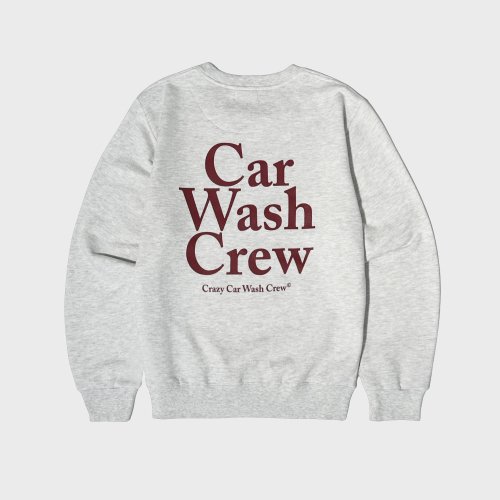 크레이지 카 워시 크루(CRAZY CAR WASH CREW) 카 워시 크루 스웨트셔츠 멜란지 화이트 - 사이즈 & 후기 | 무신사