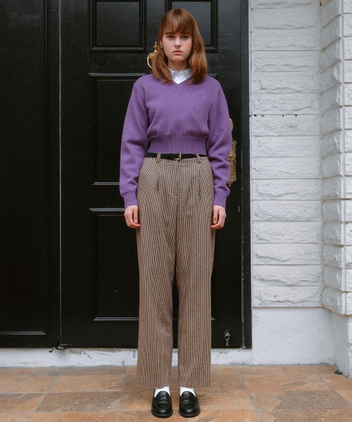 CHECK брюки BEIGE
