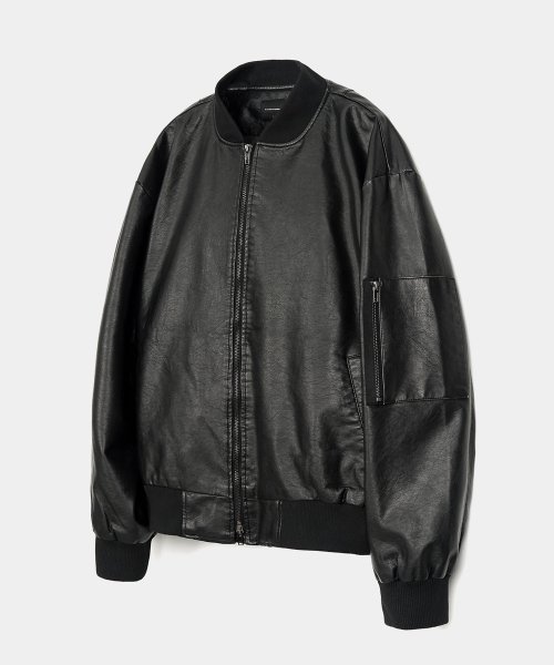 注目の福袋をピックアップ！ 新品！FTC | LEATHER MA-1 JACKET (Black