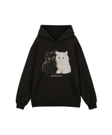 BABY CAT BLESS YOU HOODIE - BLACK