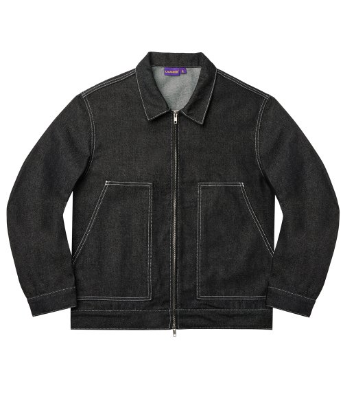 DOUBLE FRONT DENIM куртка - BLACK