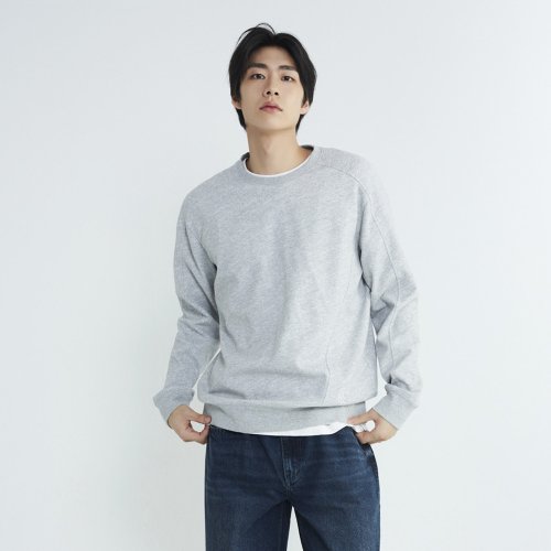 Мужская футболка в рубчик Melange Grey