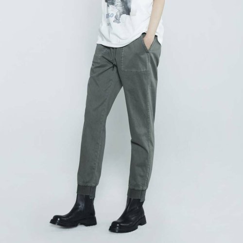 Женские джоггеры из стрейч-хлопка 32s Dark Khaki