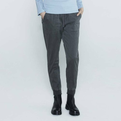Женские джоггеры из стрейч-хлопка 32s Charcoal Grey