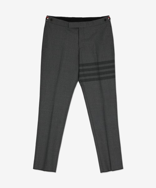 Slim wool pants in grey - Thom Browne