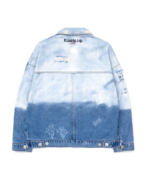 Джинсовый реглан Vivid Utopia Bleached Custom (Blue)