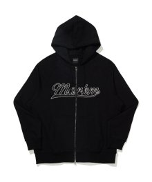 RAGLAN HOOD ZIP-UP BLACK