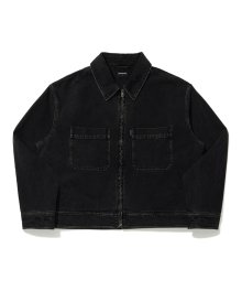 TRUKER DENIM JACKET BLACK