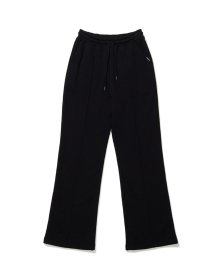 (W) WIDE BOOTSCUT SWEATPANTS BLACK