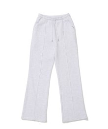 (W) WIDE BOOTSCUT SWEATPANTS GRAY