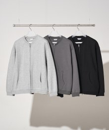Round Neck Zip Sweat Shirts [3 Colors]