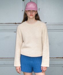 MIXED PULLOVER KNIT (IVORY)