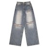 Stitch Washed Jeans -[PINK BRUSH]