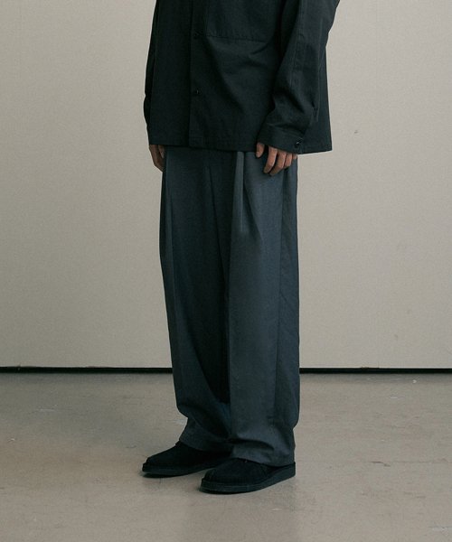 CTO deep tuck брюки (charcoal)