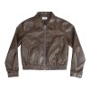 Vintage Leather Jacket -[CHOCOLATE]