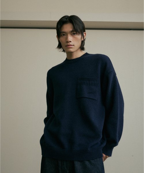 Lambswool crewneck трикотаж (navy)
