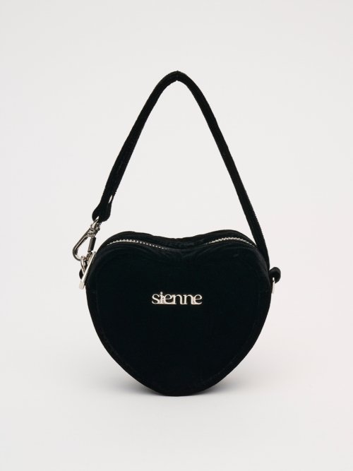 【 SIENNE 】 SIENNE LOVE VELVET BAG 시엔느(SIENNE) Sienne Love Velvet Bag (Black) - 사이즈