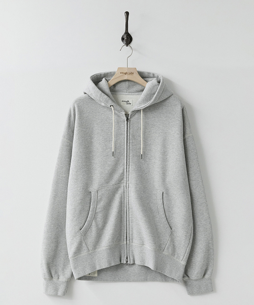 Oversized Zip Up Hoodie M.Grey