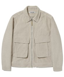 PIGMENT CORDUROY PADDED JACKET [LIGHT BEIGE]