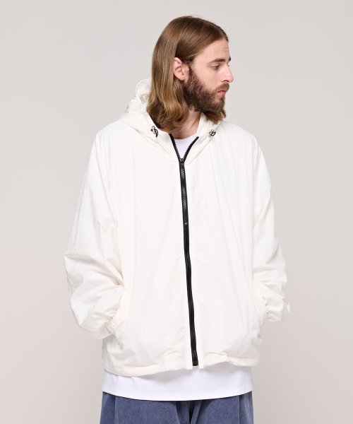 MUSINSA CARGOBROS CB Authentic Hooded Windbreaker Jacket White