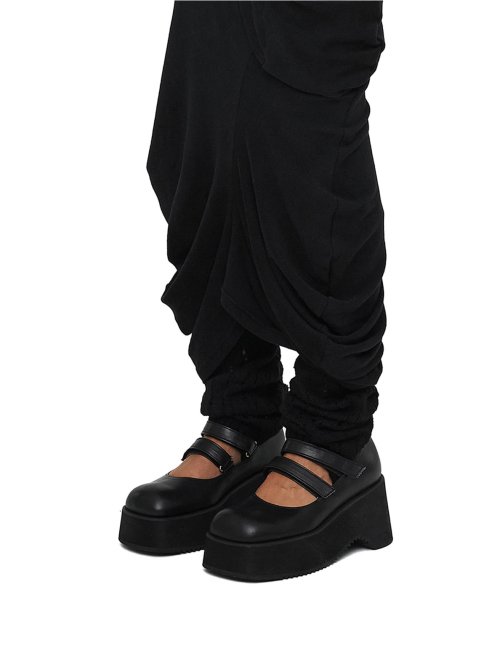 세릭(CERRIC) VELCRO PLATFORM MARYJANE / BLACK - 사이즈