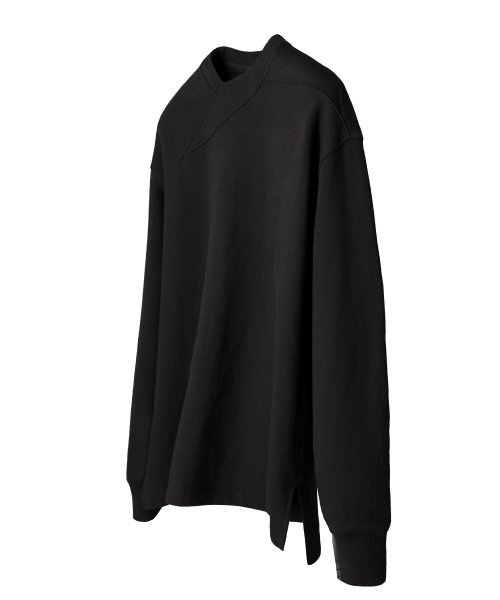 Футболка с вырезом слайс (Black)_ PD3TS1313