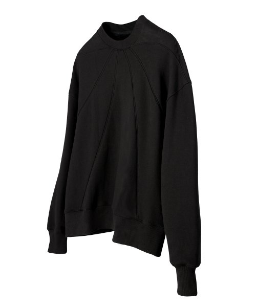 Свитшот со встречной складкой (Black)_ PD3TS1717