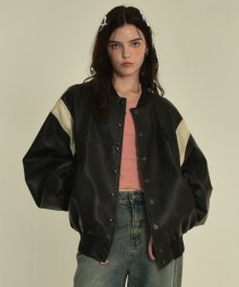 ov leather jacket (black)
