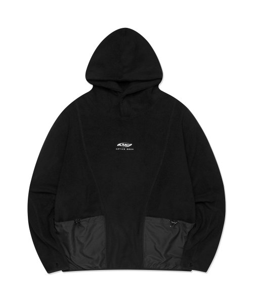 엘엠씨(LMC) ACTIVE GEAR CURVED POLAR FLEECE HOODIE black