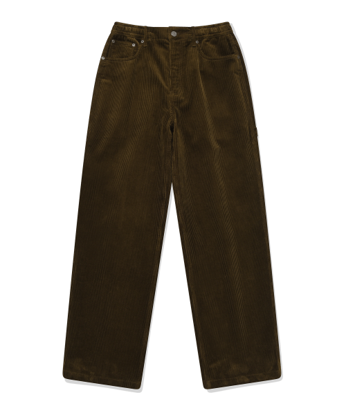 Вельветовые брюки карпентер semi-wide Khaki