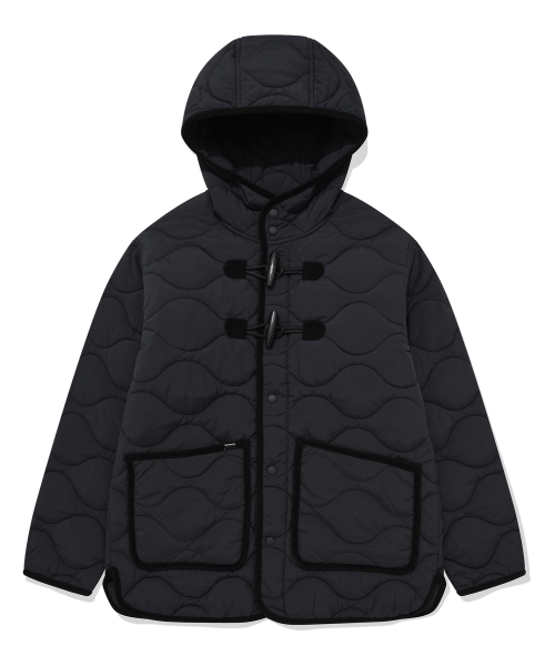 Стеганый дафлкот с капюшоном Navy