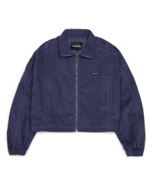 WOMENS CORDUROY CROPPED JACKET - VIOLET