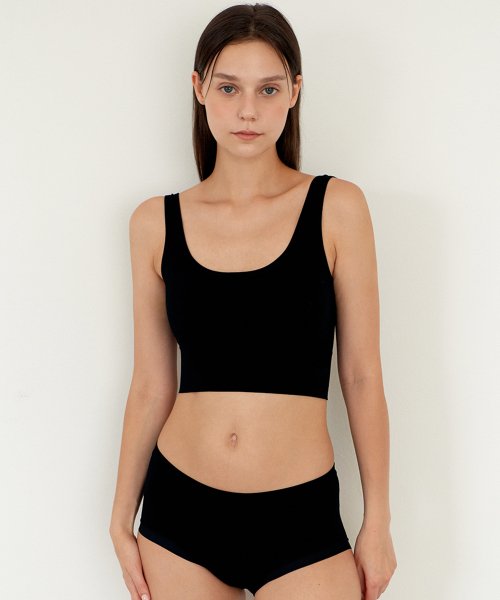 Бра и трусики Comfort Ribbed Set Black (бра 1 + трусы 2)