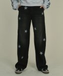 미드나잇 무브(MIDNIGHT MOVE) star denim pants (black)