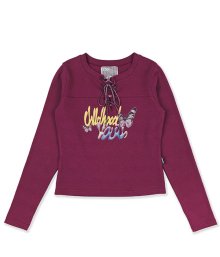 STRING TIE LONG SLEEVE_WINE