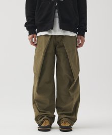 Wrap Two Wide Pants - KHAKI