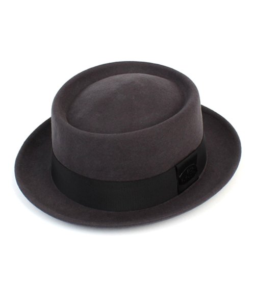 Very Short BK Line Gray Wool Fedora 울페도라