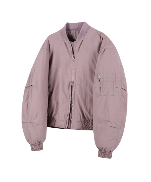 Оверсайз бомбер ma-1 86-IRO300 с набивкой Deep Pink