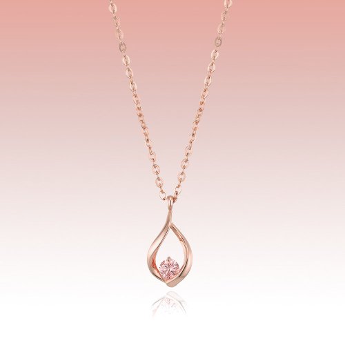 로이드() DIAMOND 로즈 핑크 10K 목걸이 LNF23051D 상품 이미지