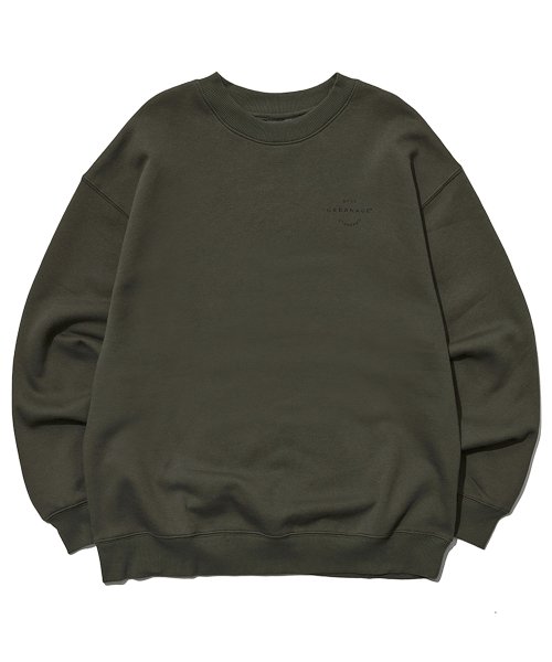Базовый оверсайз свитшот на флисе Khaki
