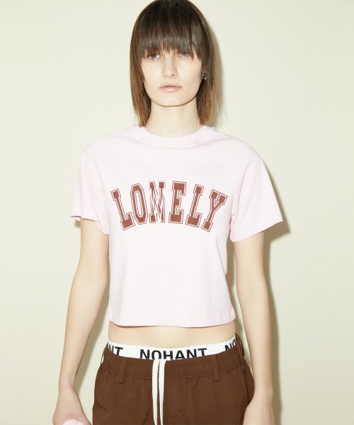 MUSINSA | NOHANT LONELY/LOVELY BABY T SHIRT PINK