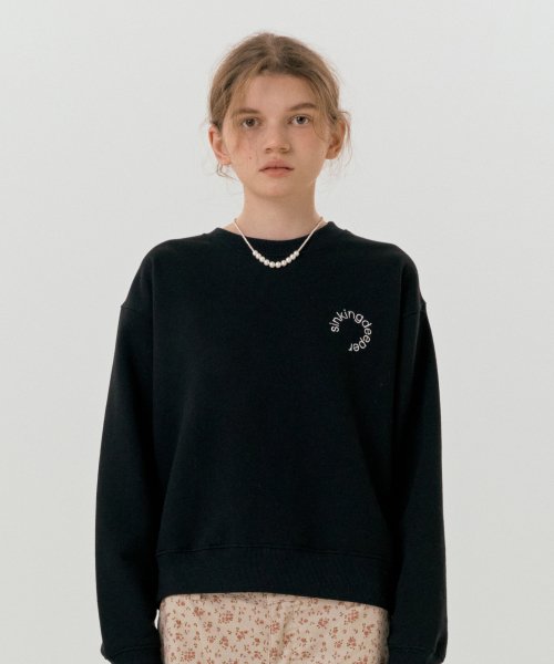 Свитшот с круглым логотипом (Black)