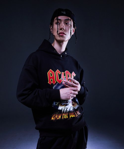 Худи AC/DC на кнопках Black