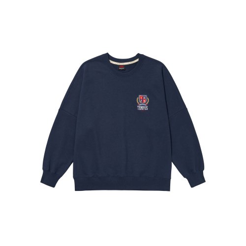 EMBROIDERY LOGO SWEATSHIRTS [NAVY]