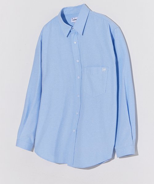 Thick Oxford Over Fit рубашка (SKY BLUE)